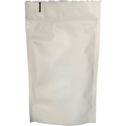 250ml DOYpack sáček BÍLÝ MAT ALU / ZIP