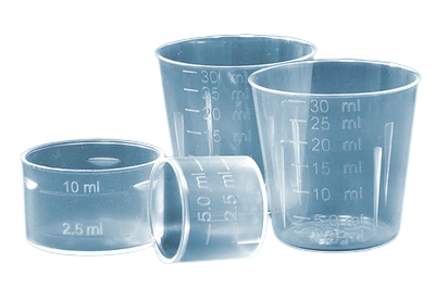 5ml Odměrka kalíšek pro léky fi18 mm /PP