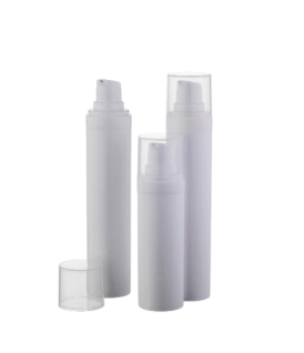 Airless lahvička 15ml bílá, víčko transparent POLPA LONG