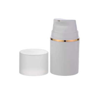 Airless lahvička 50ml bílá, víčko transparent  POLPA