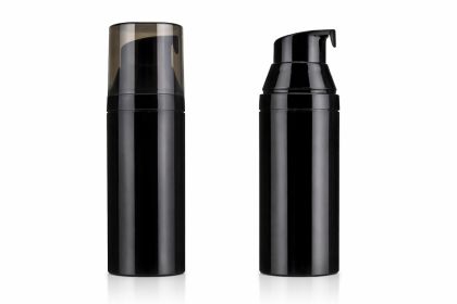 50 ml airless lahvička BALI - černá s kouřovým víčkem