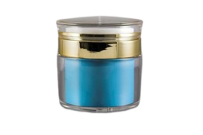 Airless lahvička modrá se zlatým proužkem 30ml