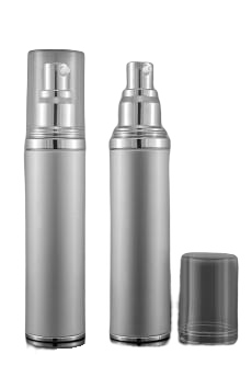 Airless lahvička stříbrná matná 50ml