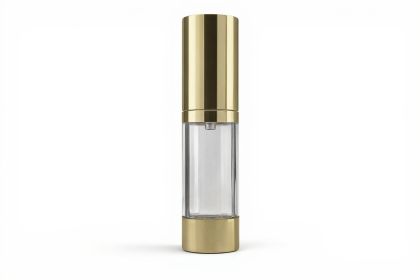 15 ml airless lahvička LUX zlatá LESK