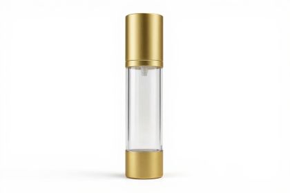 45ml-50ml Airless lahvička LUX zlatá MAT