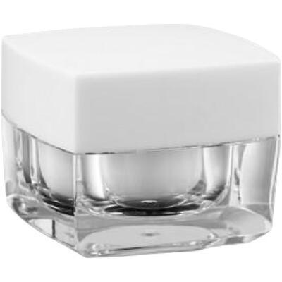 Akrylový kelímek 15ml s bílým víčkem + mezivíčko