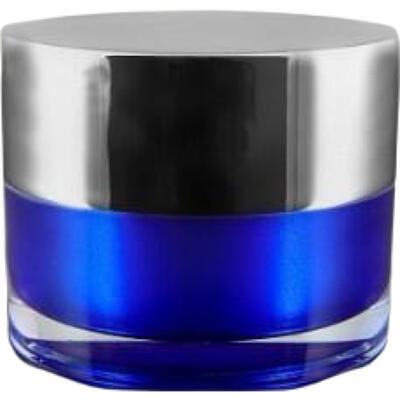 Akrylový kelímek 50ml modrý se stříbrným víčkem