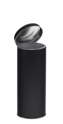 Aroma plechová dóza 600ml černá + plastové mezivíčko