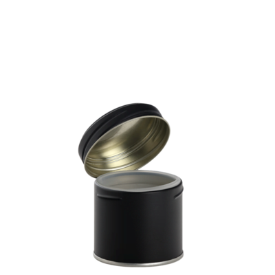 Aroma plechová dóza se šroubovacím uzávěrem 135ml černá matná
