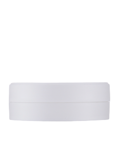 Bílý kelímek FUN na kosmetiku s mezivíčkem 100ml,  mat