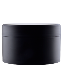 Černý kelímek FUN na kosmetiku s mezivíčkem 200ml,  mat
