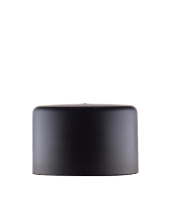 Černý matný šroubovací uzávěr na lahvičky PP 24/410