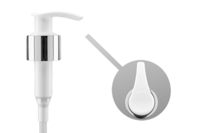 Dávkovač  bílý se stříbrným proužkem - klasik 24/410 DP09 - 180mm