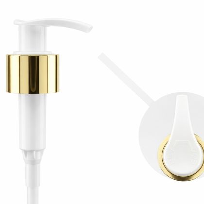 Dávkovač bílý se zlatým kroužkem 24/410 DP09 180mm