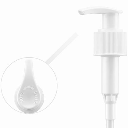 Dávkovač bílý žebrovaný 24/410 180mm