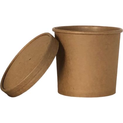 EKO papírový kelímek s víčkem 470ml