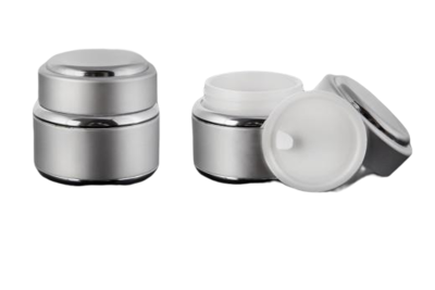 Hliníkový kelímek dvoustěnný 15ml - stříbrný