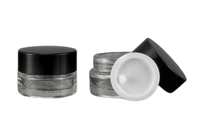 Kelímek čirý 5ml - s černým víčkem