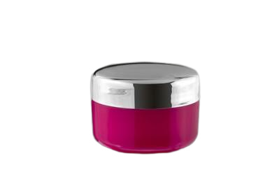 Kelímek se stříbrným víčkem 15ml - růžový + mezivíčko