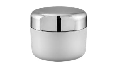 Kelímek se stříbrným víčkem 5ml - bílý + mezivíčko