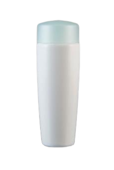 Lahvička plastová bílá s modrým víčkem 18ml