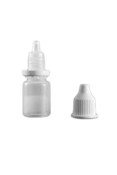 Lahvička plastová bílá s víčkem 15ml