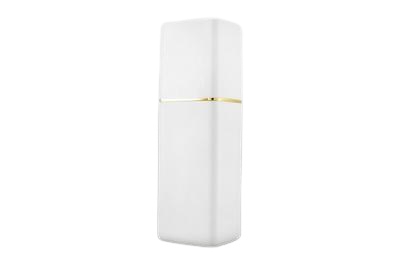 Lahvička plastová bílá se zlatým proužkem 250ml