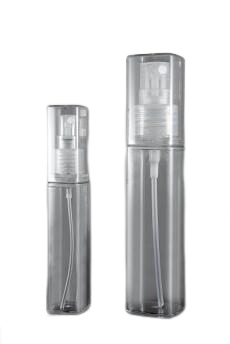 Lahvička plastová čirá krychlová 25ml