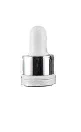 Pipeta bílá se stříbrným detailem 18/410