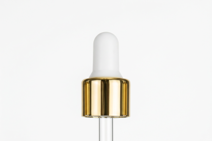 30+50 ml pipeta bílo-zlatá 20/410 75mm