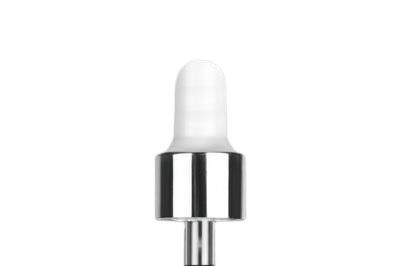 Pipeta stříbrno-bílá  SOFI  uzávěry plast/ sklo 15ml 56mm