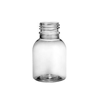 Plastová lahvička PETE  50ml - čirá 28/410