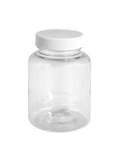 Plastová PET lahvička 200ml - čirá s bílým víčkem 44/410