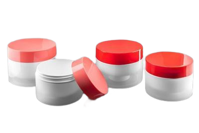 Plastový kelímek 150ml bílý s oranžovým víčkem