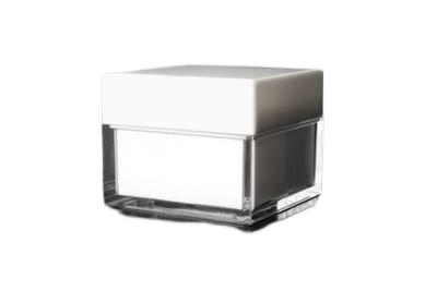 Plastový kelímek 20ml bílý krychlový