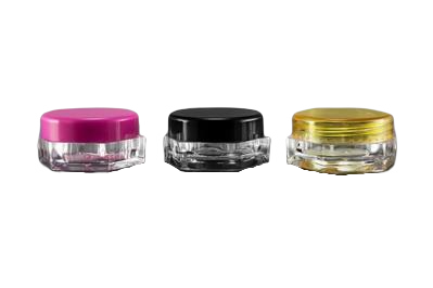 Plastový kelímek 5ml čirý s barevným víčkem