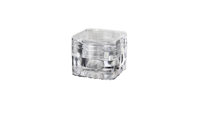 Plastový kelímek krychlový čirý 5ml