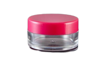 Plastový kelímek kulatý 10ml s růžovým víčkem