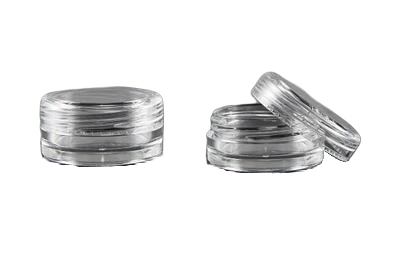 Plastový kelímek kulatý 3ml,  transparent S02