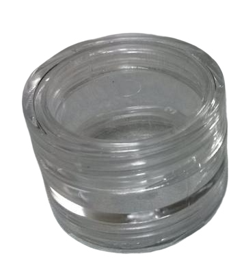 Plastový kelímek kulatý 5ml,  transparent stohovatelný S03