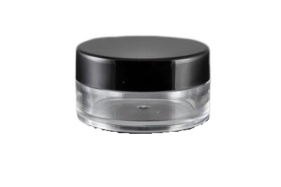 Plastový kelímek kulatý 8ml s černým víčkem