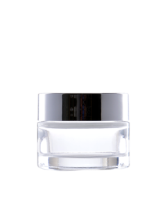 Plastový kelímek PP 50ml čirý se stříbrným víčkem