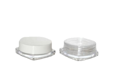 Plastový kelímek S03 hranatý 3ml transparentní