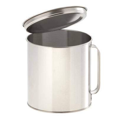 Plechová dóza s vtlačovacím víkem 1000ml s rukojetí