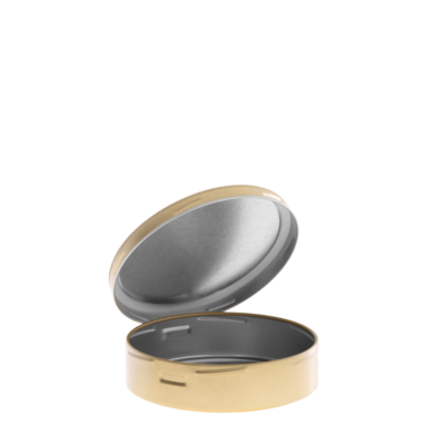 Plechová dóza se šroubovacím uzávěrem 200ml zlatá