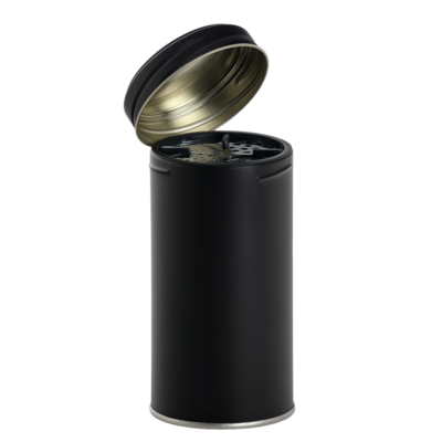 Plechová kořenka šroubovací s třepací vložkou 340ml černá