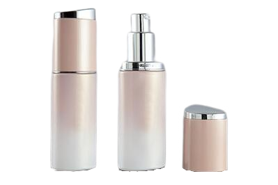 Skleněná lahvička béžová 120ml