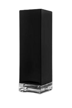 Skleněná lahvička černá krychlová 30ml