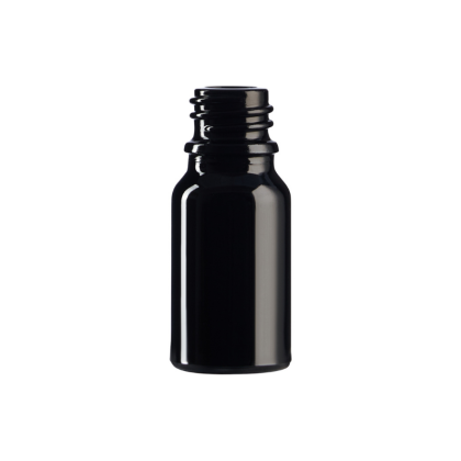 10 ml skleněná lahvička EMI černý lesk 18/410