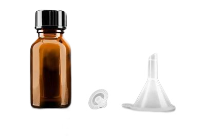 Skleněná lahvička hnědá 15ml